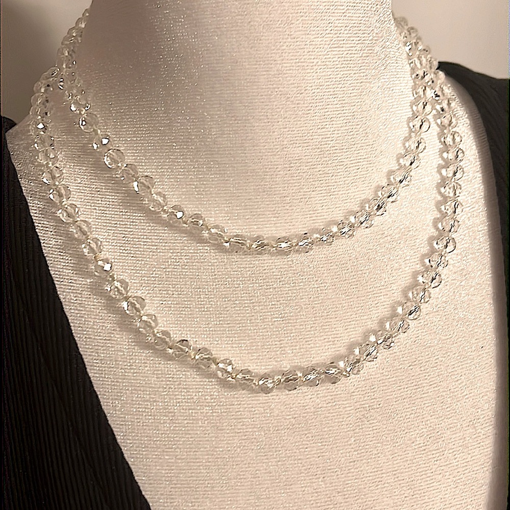 Andrea’s Swarovski Crystal Beaded Necklace, 28”